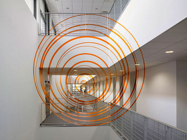 Anamorphose rond orange