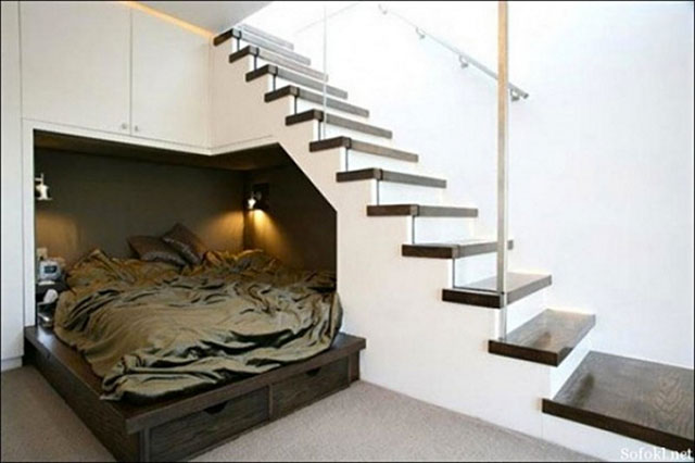 escalier lit