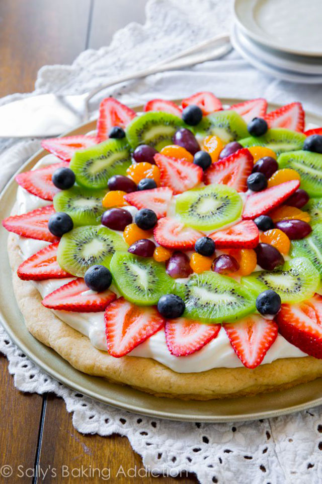 pizza aux fruits