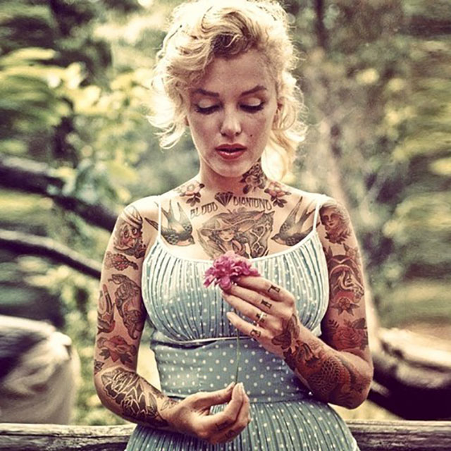 Marilyn Monroe tatouée