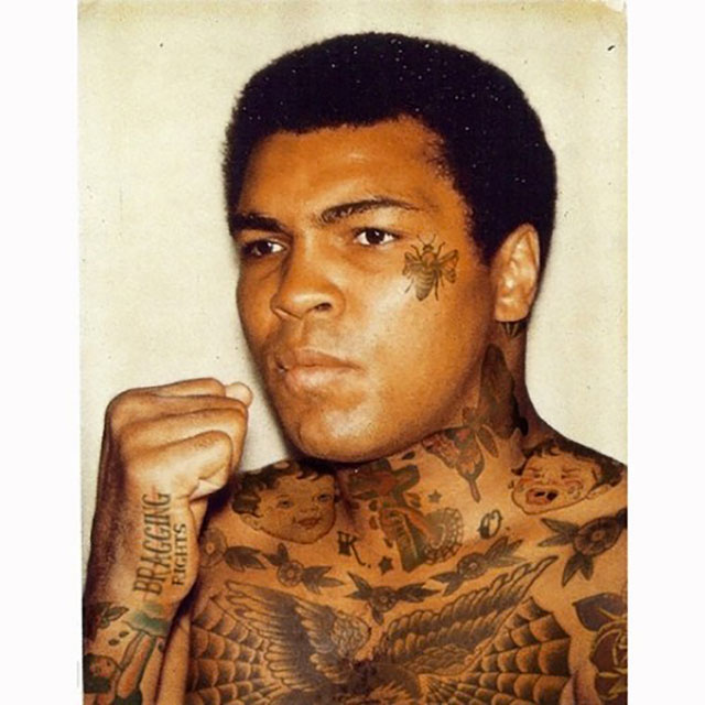 Mohammed Ali tatoué