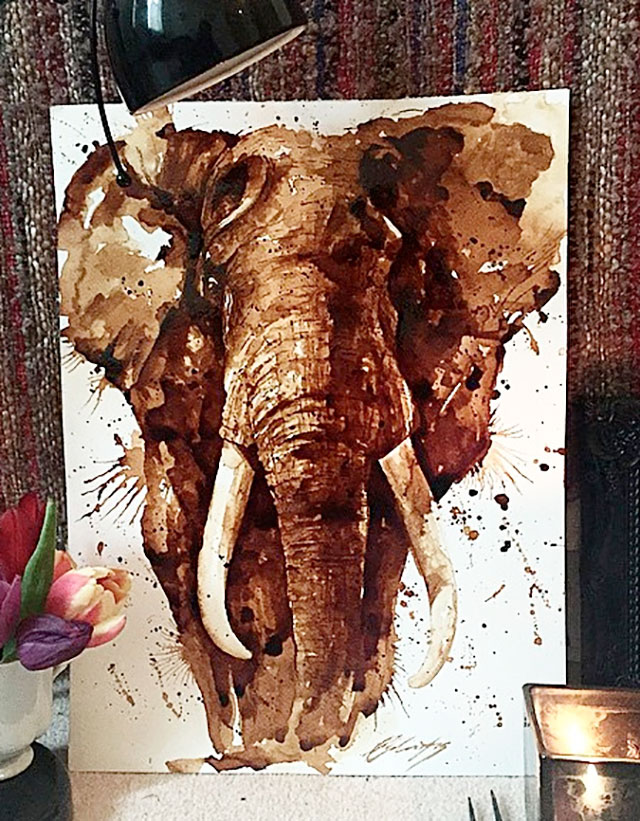 elephant-peinture-cafe