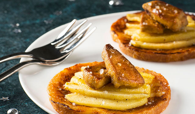 foie gras poêlé sur toast