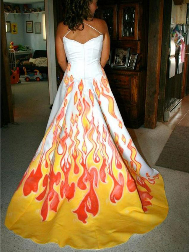 robe de mariée flamme