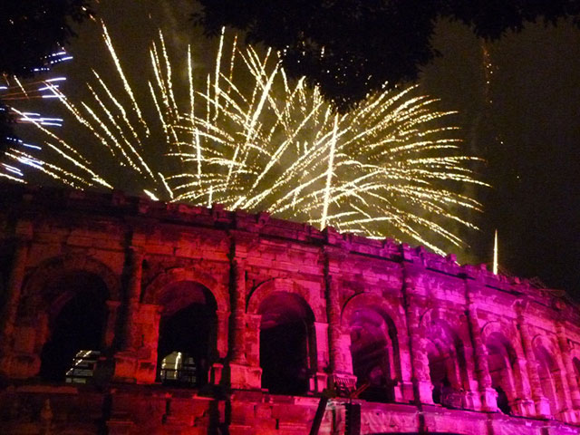 Feu d'artifice de Nîmes