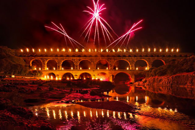 Feu d’artifice du Pont du Gard