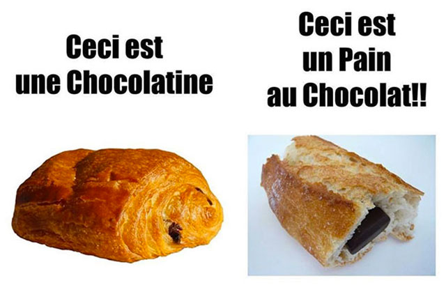 chocolatine vs pain au chocolat